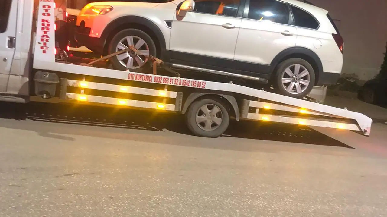 Aybastı Oto Kurtarma saha çalışması ve çekici hizmeti